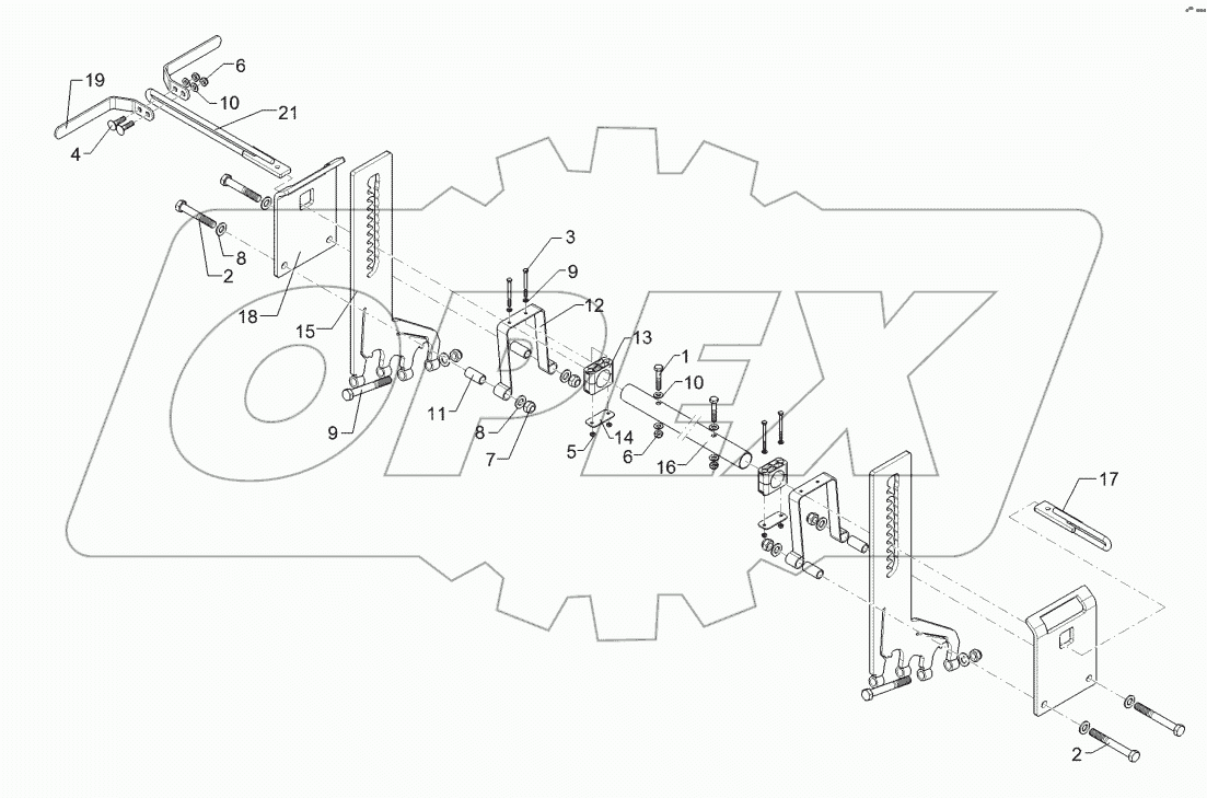 62210458 Harrow adjustment