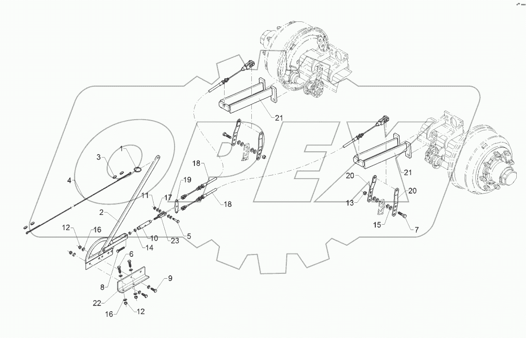 65010095 Parking brake system