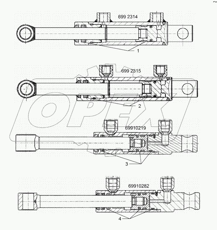5752336 Hydraulic ram