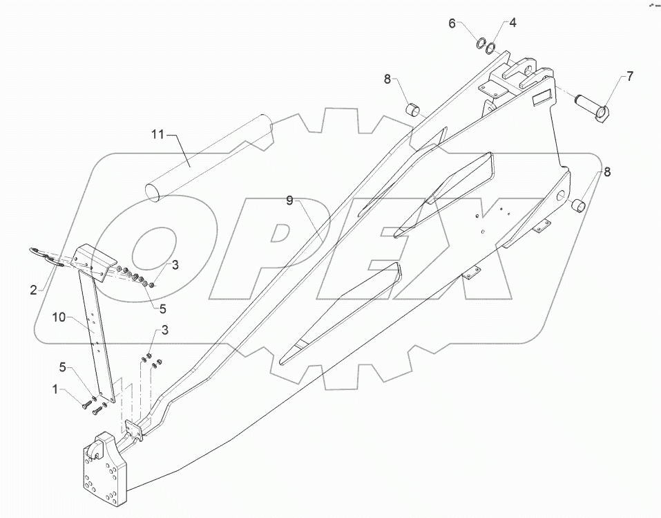 64010070 Drawbar