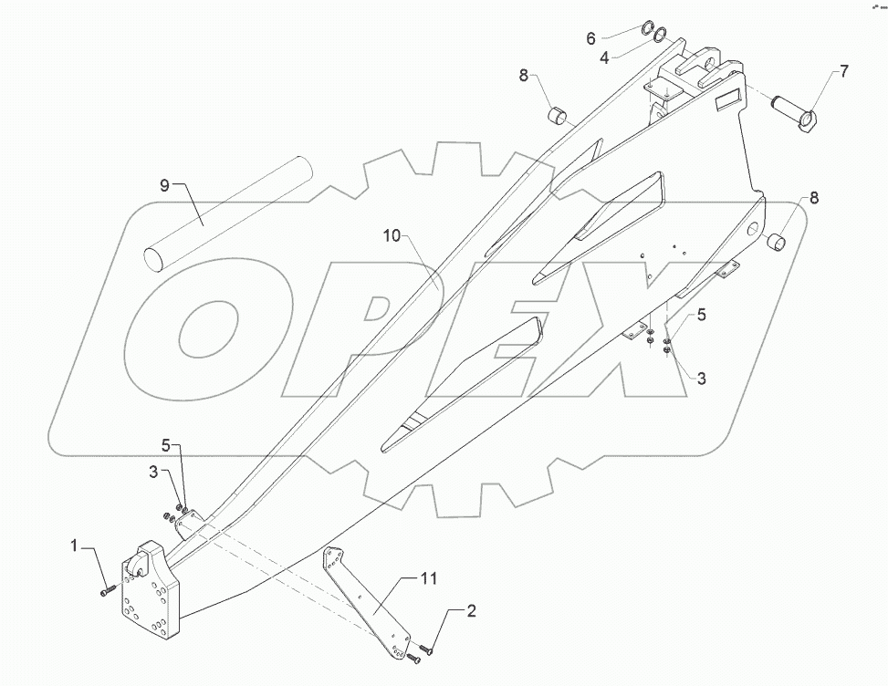 64010112 Drawbar