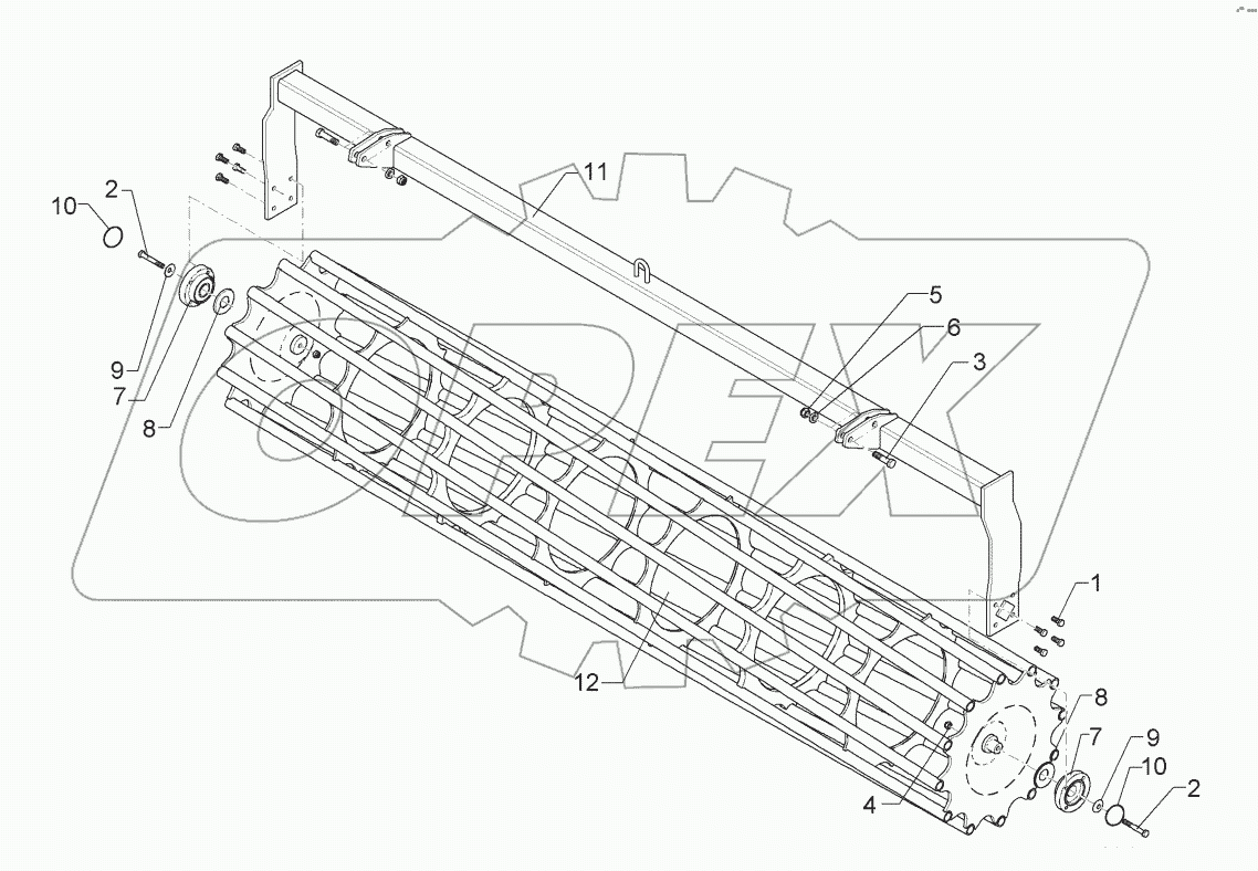 6227261 Tube bar roller