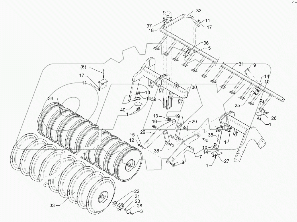 6227569 Packer profile roller