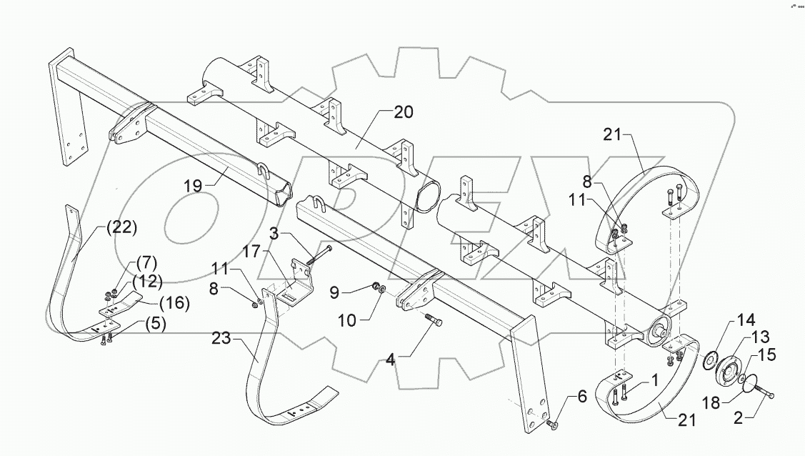 62210010 Flexring roller