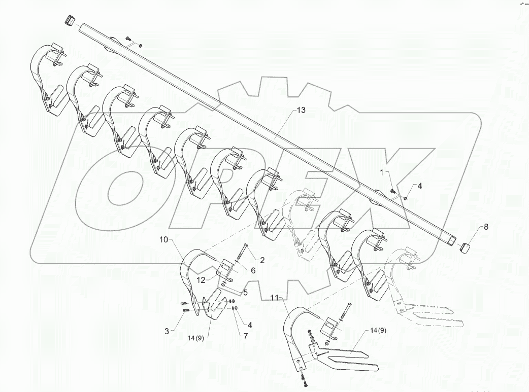 62210318 Levelling harrow