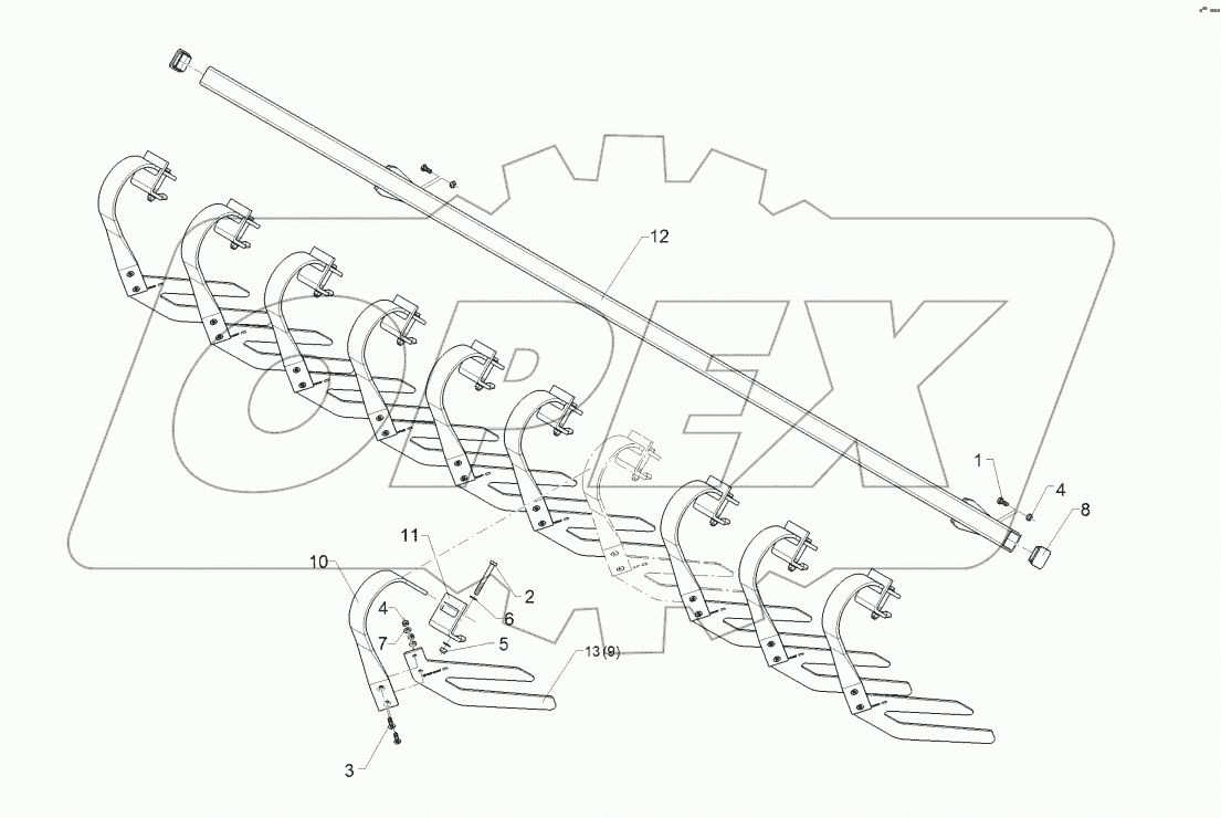 62210319 Levelling harrow