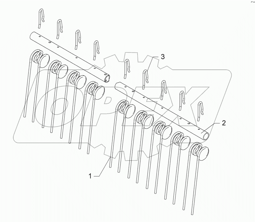 62210320 Levelling harrow