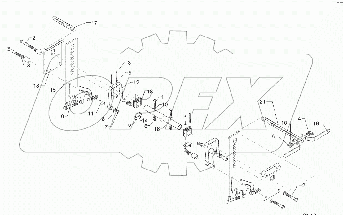 62210463 Harrow adjustment