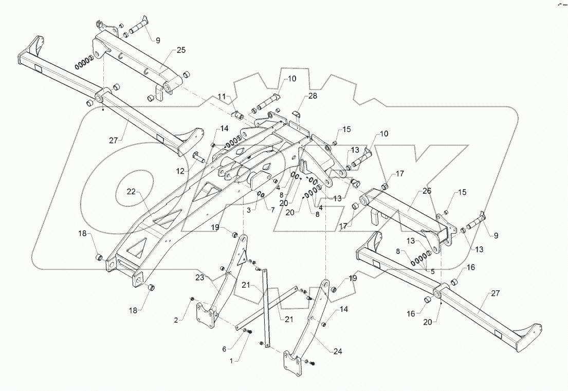 61210162 Outrigger/trailer
