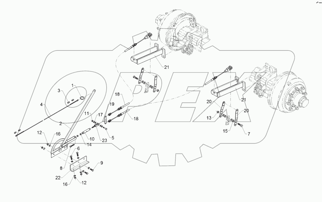 65010095 Parking brake system