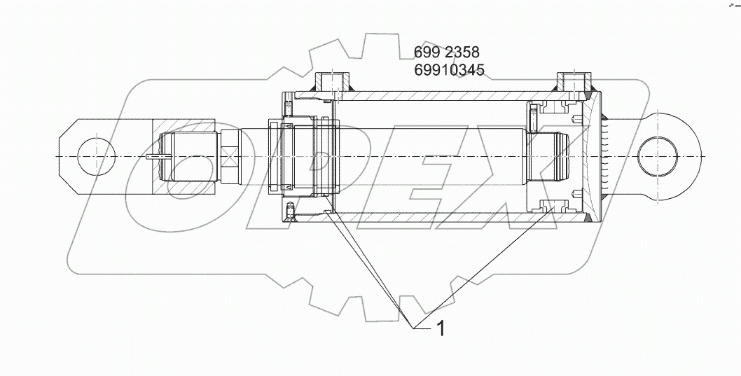 5752263 Hydraulic ram