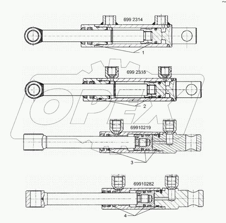 5752336 Hydraulic ram