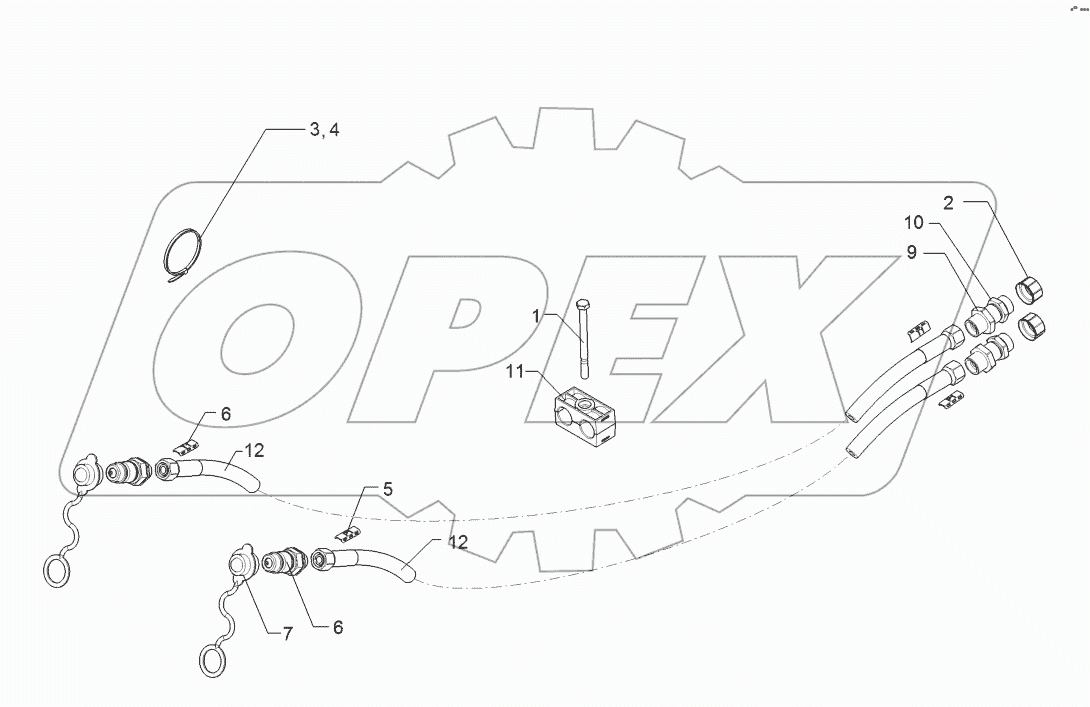 67510946 HY supply pipe folding device