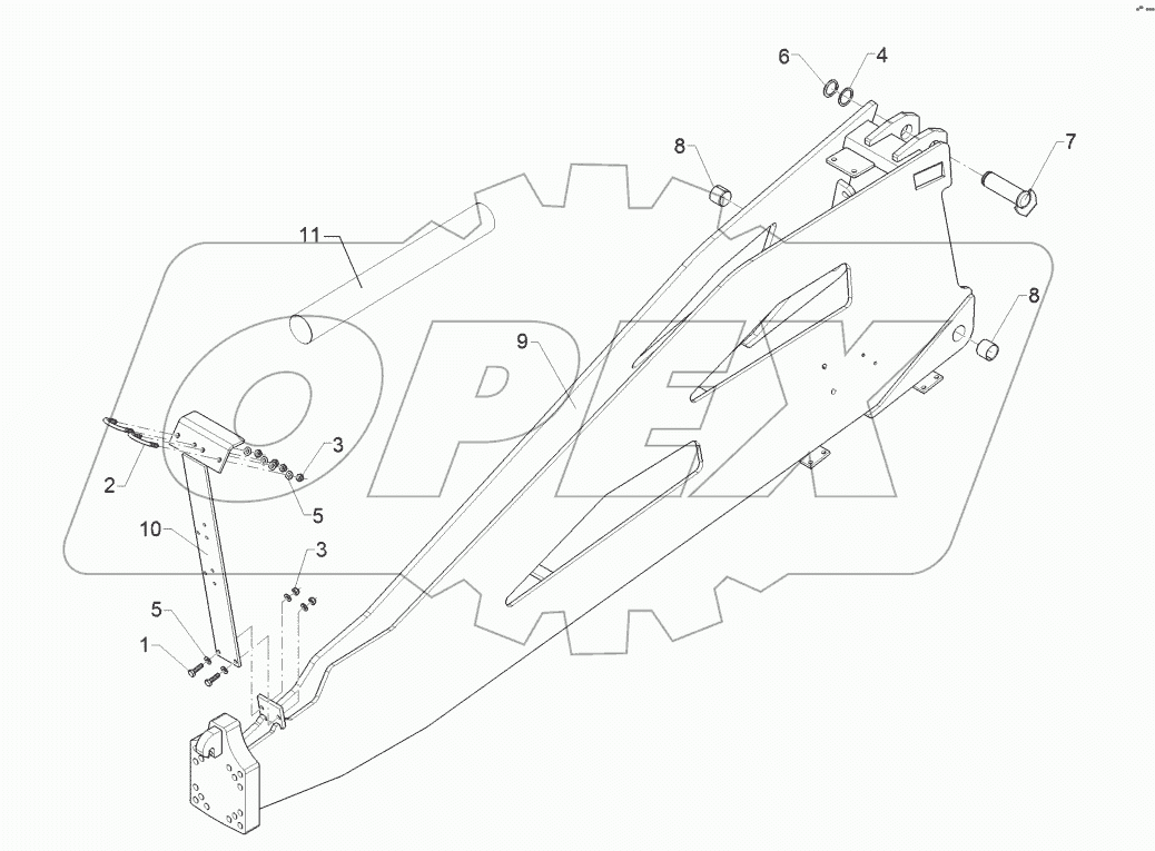 64010070 Drawbar