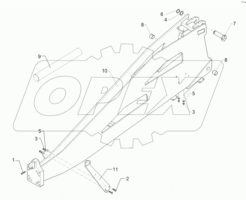 64010112 Drawbar