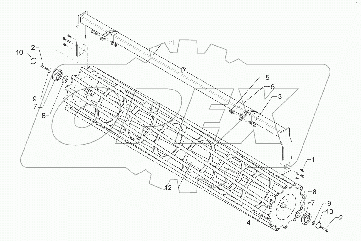 6227275 Tube bar roller