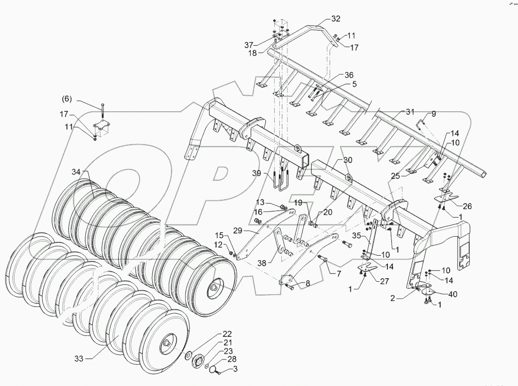 6227566 Packer profile roller