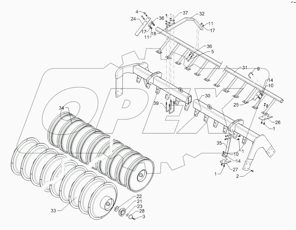 62210381 Packer profile roller