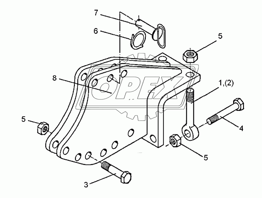 Wheel bracket 140/70x22