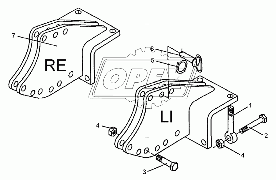 Wheel bracket 60x25 RE Topas 140