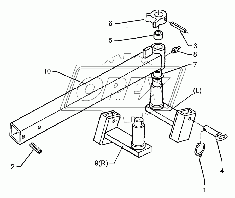 Wheel arm RE 60x25