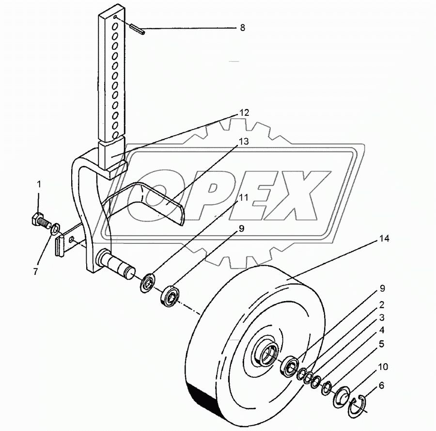 Depth wheel D500x140 Topas 110+140 1