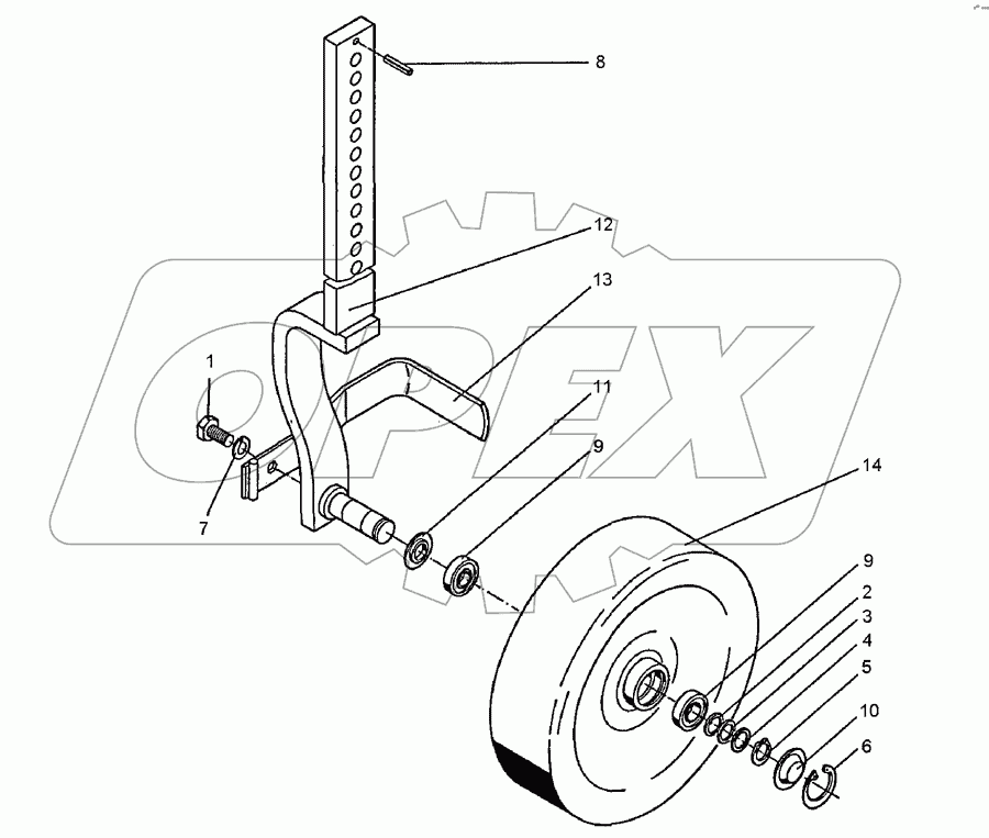 Depth wheel D500x140 Topas 110+140