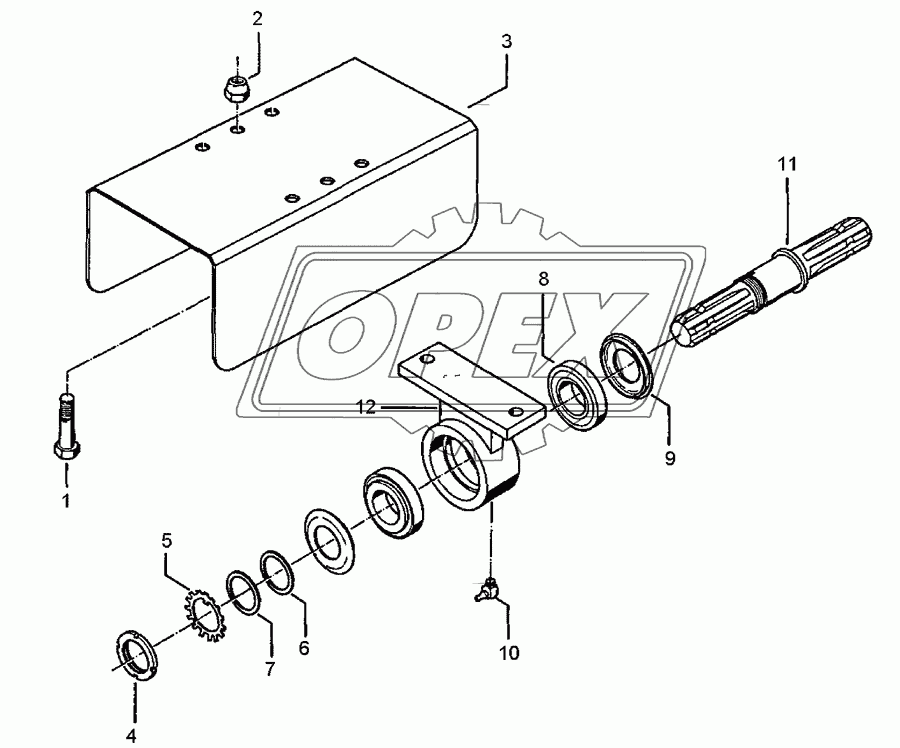 PTO drive assembly	D35x275-1.3/8-6