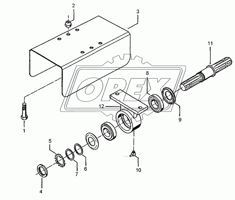 PTO drive assembly	D35x250-1.3/8-21