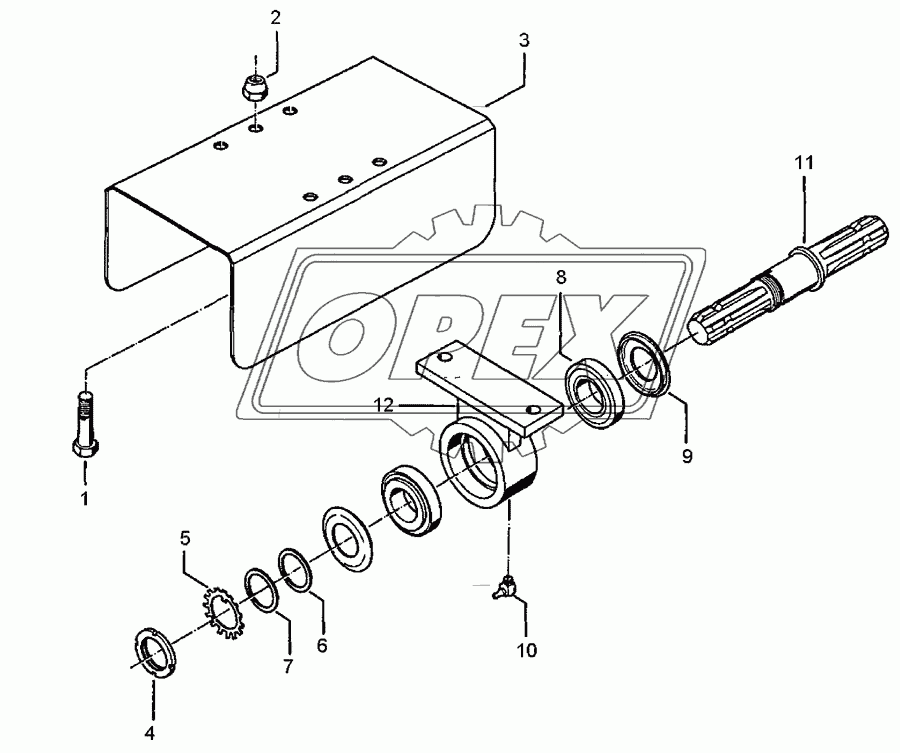 PTO drive assembly	D45x275-1.3/4-6