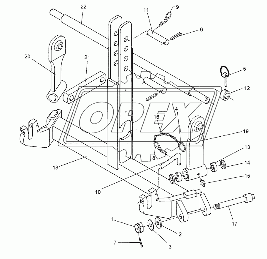 Push-linkage device KAT2/Z3