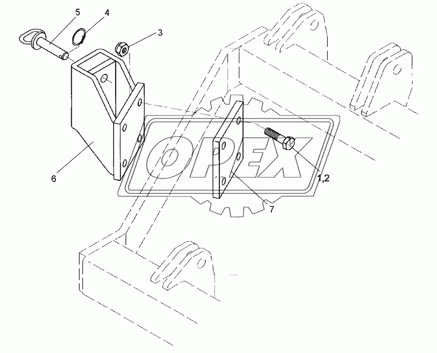 Wheel bracket 70x30 RE Smaragd 9K