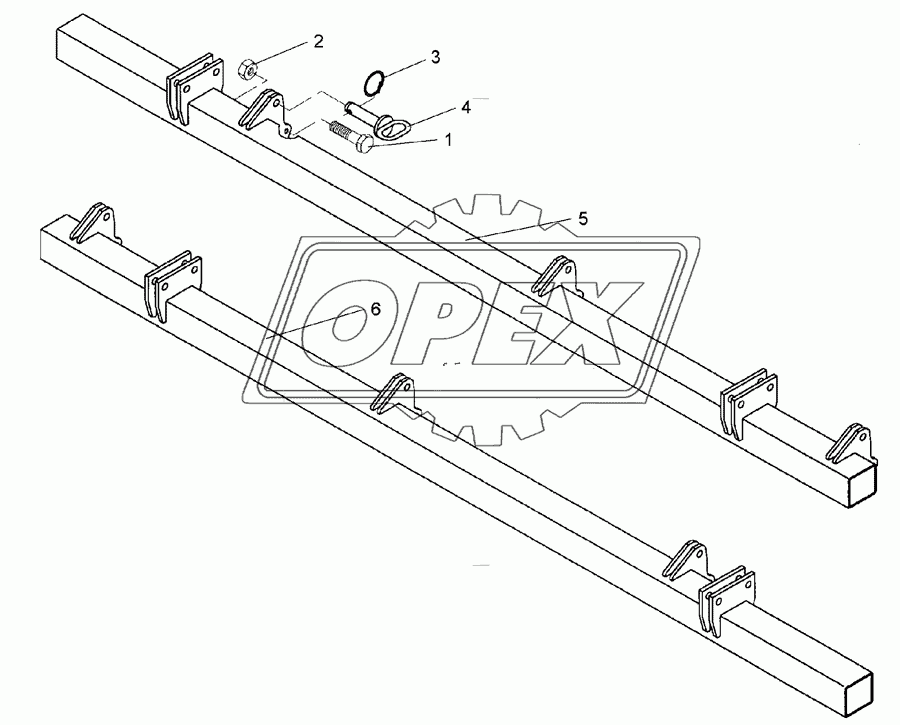 Frame for hollow discs 2x SM9/600