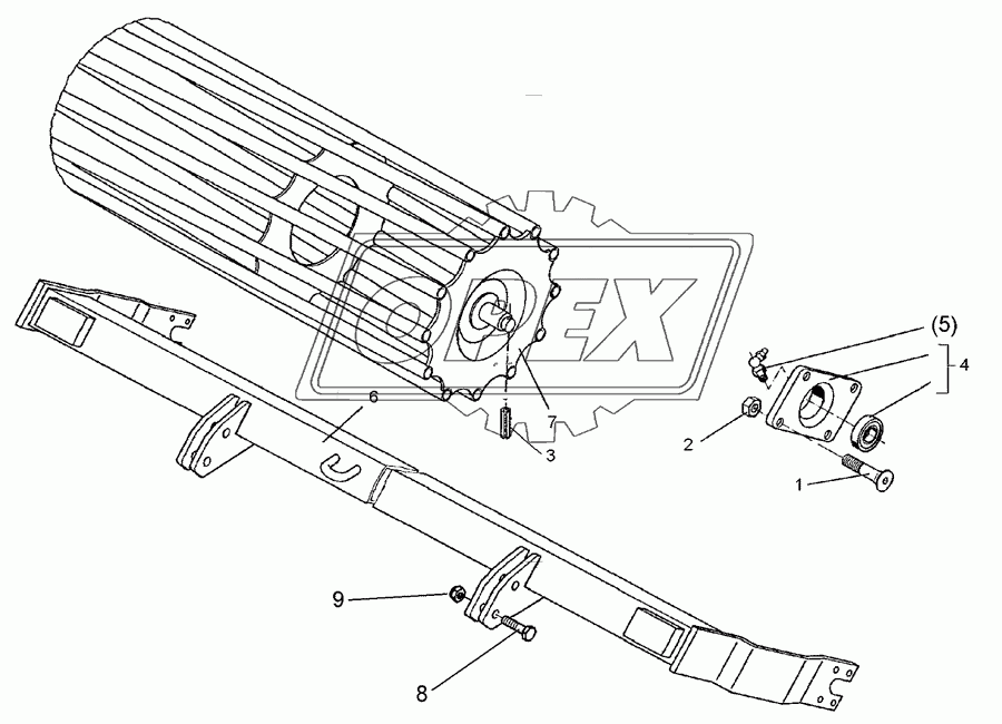 Tube bar roller D540-300 RE SM9