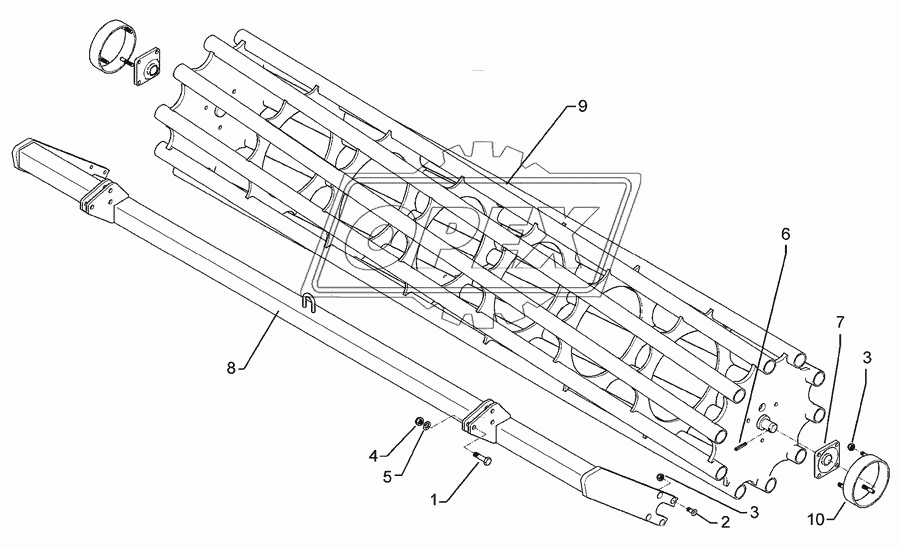 Tube bar roller D600-300 SM9-K RE