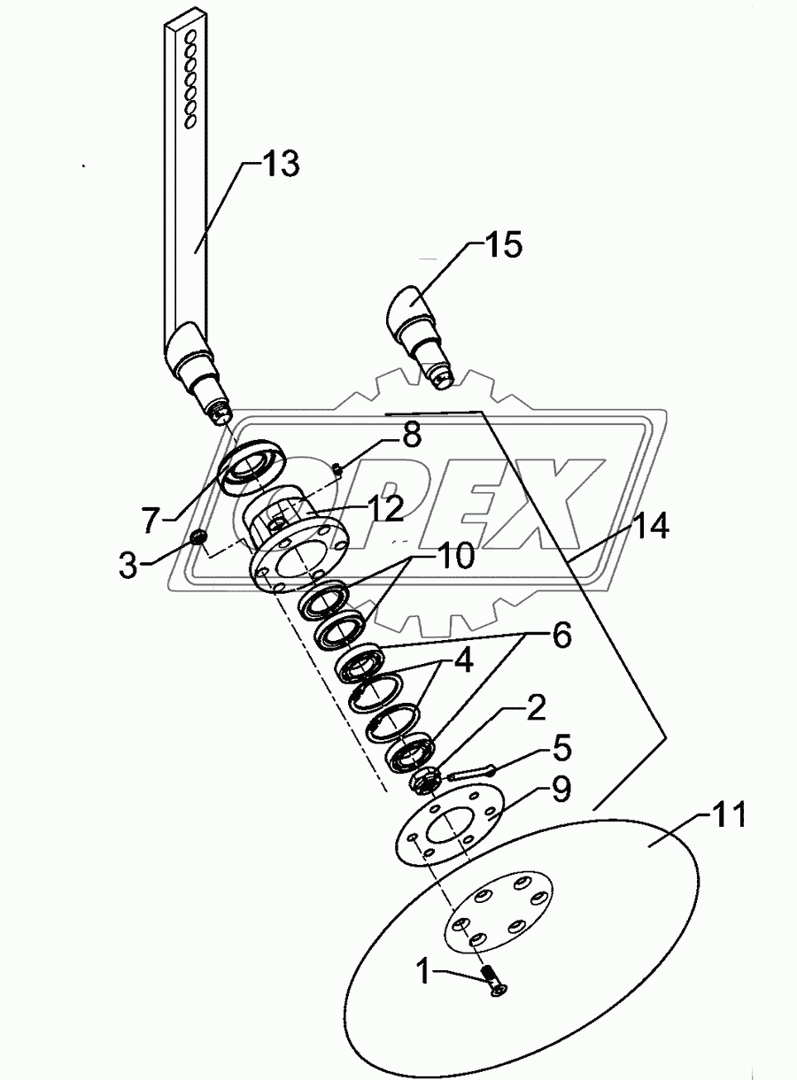 Hollow disc RE D450 Smaragd 9