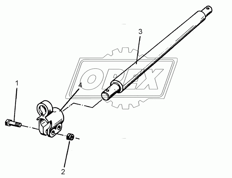 Lower link connection D68/68 L1100 Z58 K700