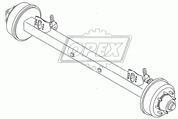 Braking axle GS12008 55.72.448.000