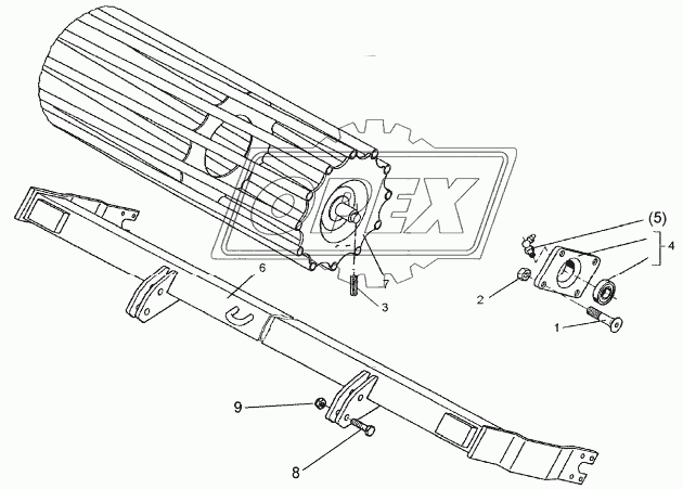 Tube bar roller D540-300 LI SM9