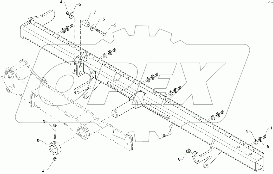  68310027 Coulter frame