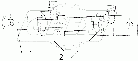  575 2533 Hydraulic ram
