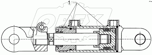  575 2553 Hydraulic ram