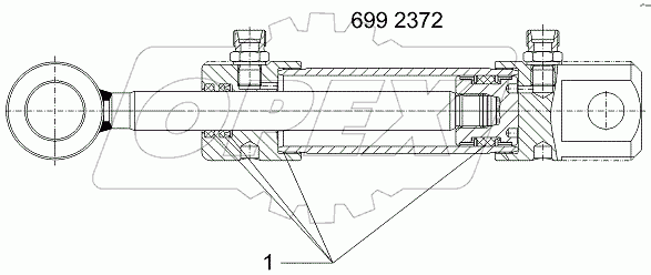  575 2576 Hydraulic ram
