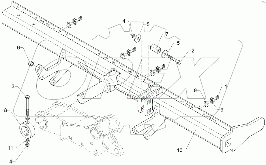  68310040 Coulter frame