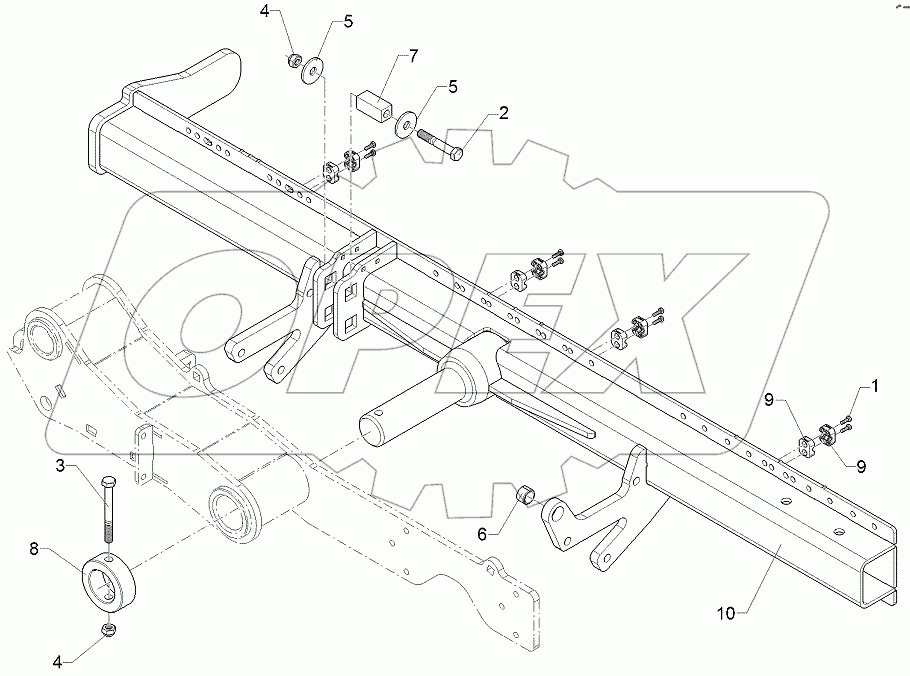  68310041 Coulter frame