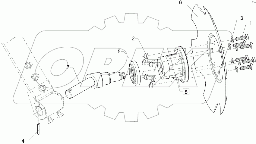  68310072 Track marker disc