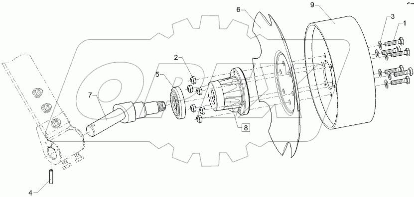 68310073 Track marker disc