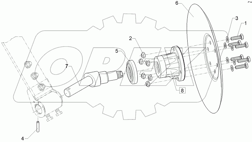  68310074 Track marker disc