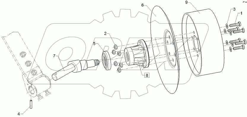  68310075 Track marker disc