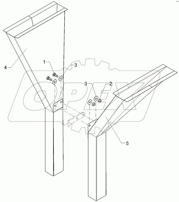  68310053 Emptying unit for hopper